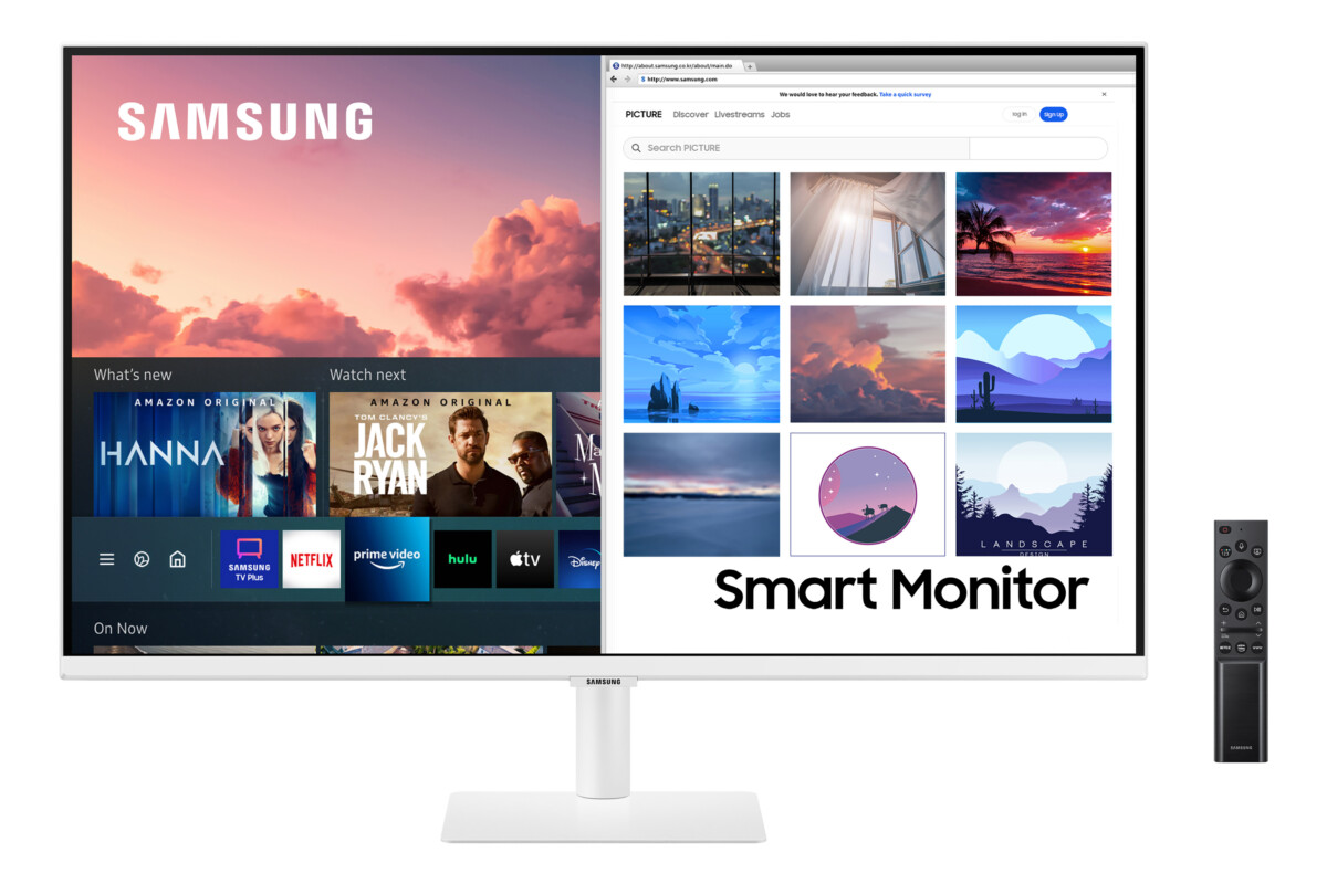 20211025 Samsung 01 - 三星智慧聯網螢幕Smart Monitor M7白色限定款登台
