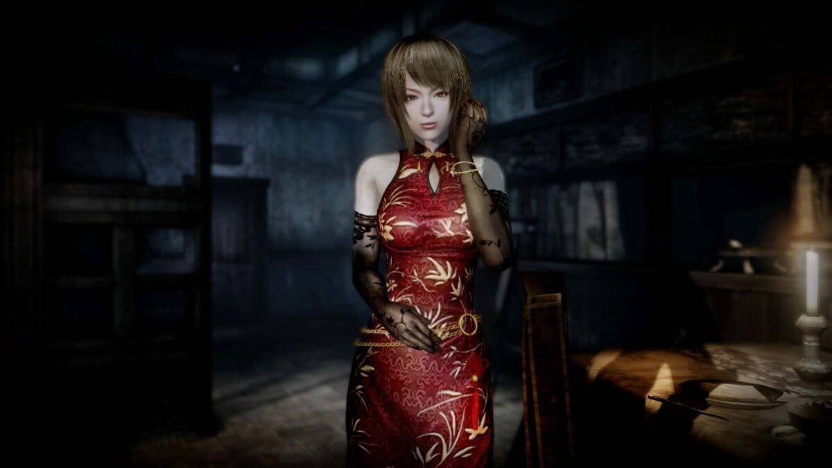 Misaki Exclusive Costume Chinese Evening Dress Crimson - 《零 ～月蝕的假面～》下載版即日起開放預約！